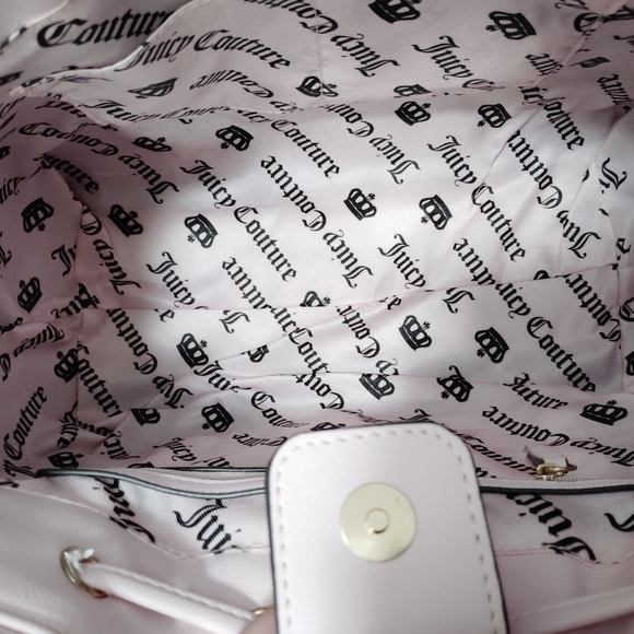 👑JUICY COUTURE floral Ombre ColorSequin *DAYDREAMER* Pink and Brown Bag❤️💜 🩷 - Picture 4 of 9